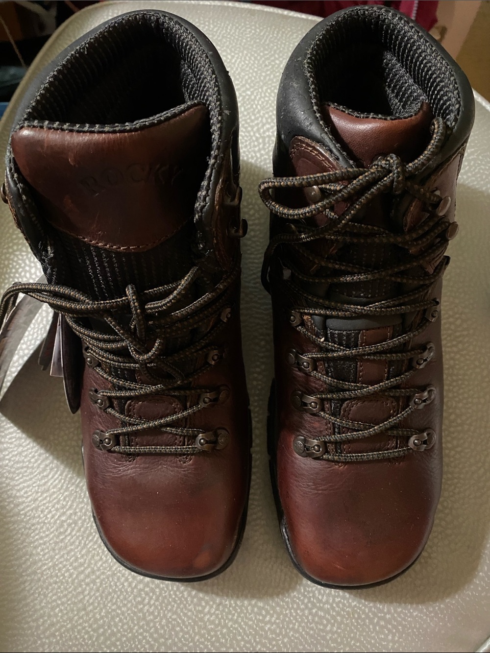 Rocky Men's Dark Brown Leather Outdoor Boots